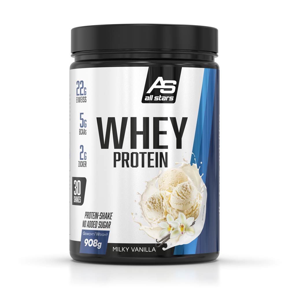 ALL STARS WHEY PROTEIN im leckeren Vanilla Geschmack