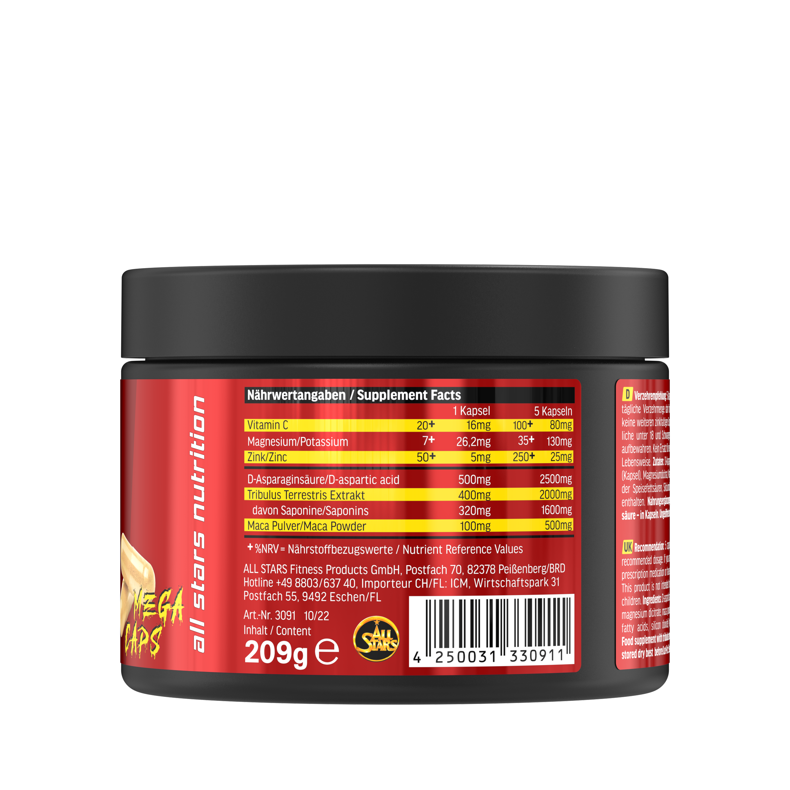 ALL STARS Test-X Extreme - T-Boost Kapseln 