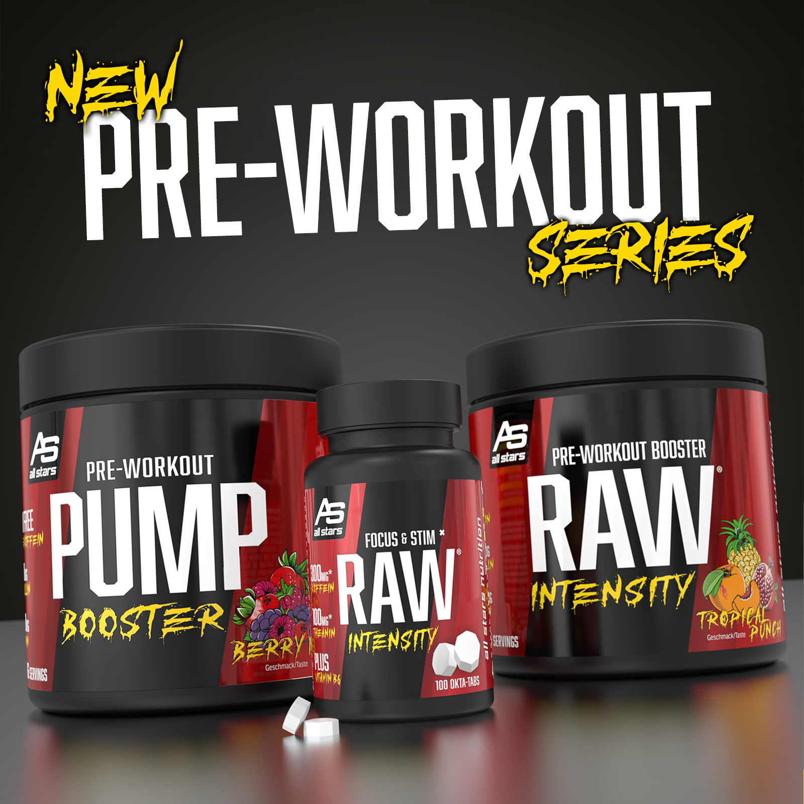 ALL STARS Pump Booster - Stim Free Preworkout Booster