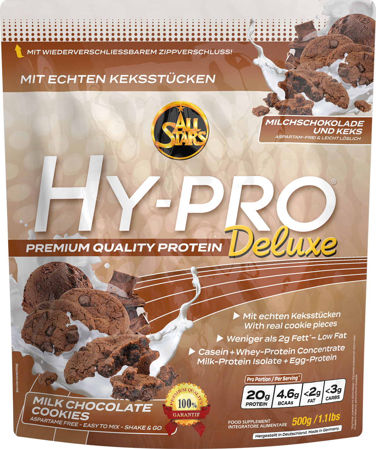 ALL STARS Hy-Pro Deluxe im leckeren Milk Chocolate Geschmack
