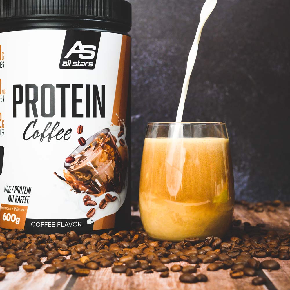 Protein Coffe mit Whey Protein . Hochwertige Qualiät Protein Made in germany
